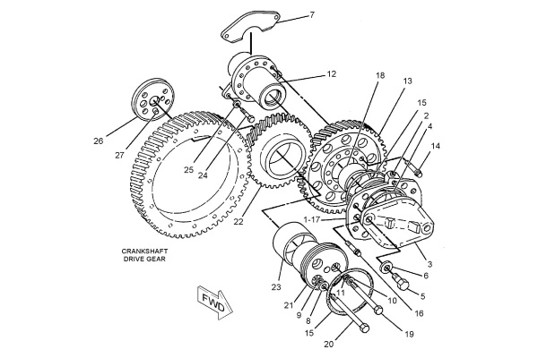 CATERPILLAR DRIVE GP-ACCESSORY –LOWER, LH