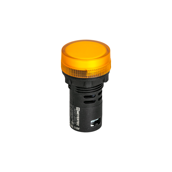 Сигнальная LED лампа, желтый, 110V AC/DC IP65 MT22-SA25