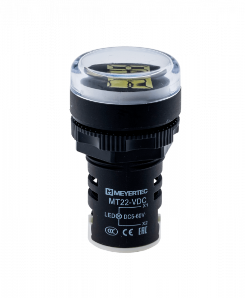 Индикатор напряжения, 5-60V DC, белый MT22-VDC1