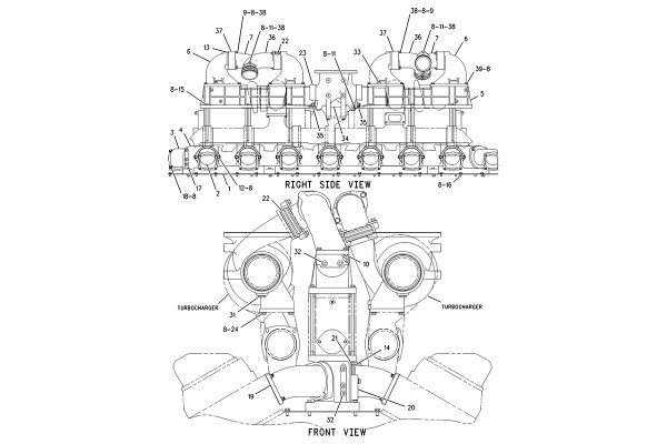 CATERPILLAR LINES GP-AIR –AFTERCOOLER