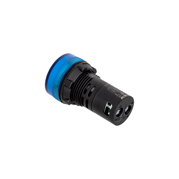 Сигнальная LED лампа, синий, 220V AC/DC IP65 MT22-SA36
