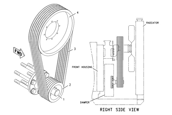 CATERPILLAR PULLEY GP-FAN DRIVE