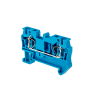 Клемма пружинная проходная, 4 мм², синяя MTS-4BL