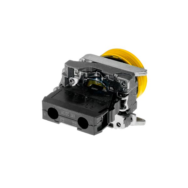 Лампа сигнальная желтая, 24V AС/DC, IP65, металл MTB4-BV751
