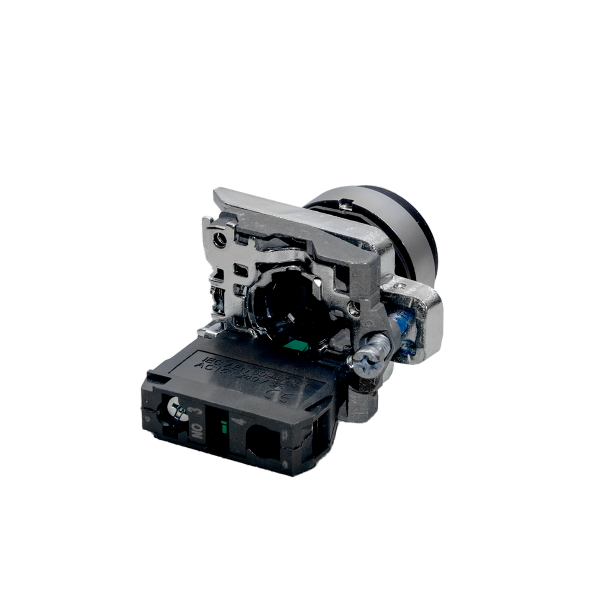 Кнопка выступающая черная, 1NO, IP65, металл MTB4-BL21