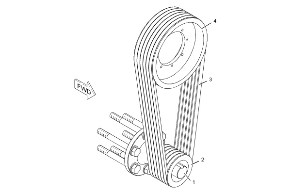 CATERPILLAR PULLEY GP-FAN DRIVE
