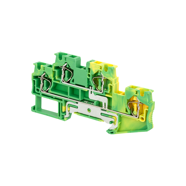 Клемма пружинная двухуровневая "Земля", 4 мм² MTS-D4PE