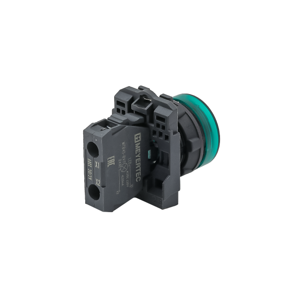 Лампа сигнальная зеленая, 220V AС/DC, IP65, пластик MTB5-AV733