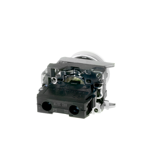 Лампа сигнальная белая, 220V AС/DC, IP65, металл MTB4-BV713