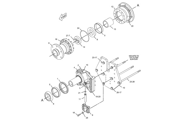 CATERPILLAR DRIVE GP-FAN –SUCTION