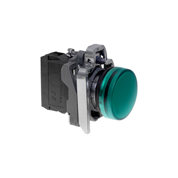 Лампа сигнальная зеленая, 220V AС/DC, IP65, металл MTB4-BV733