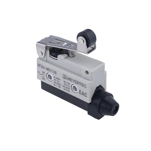 Выключатель концевой, IP54, рычаг с роликом укороченный MTB4-MS7128