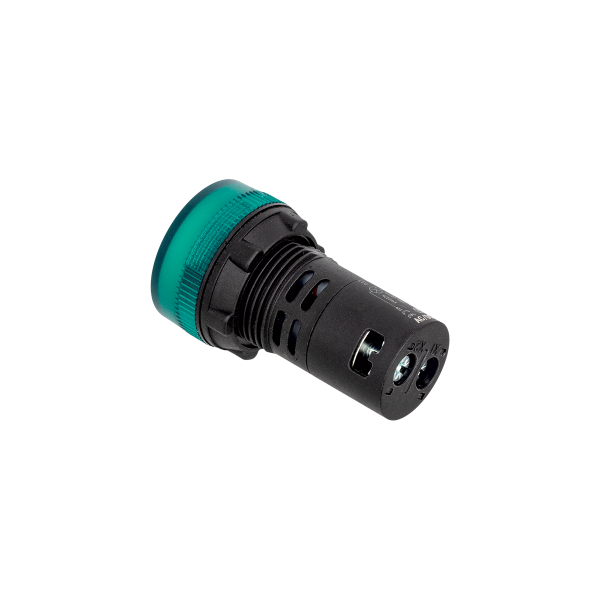 Сигнальная LED лампа, зеленый, 110V AC/DC IP65 MT22-SA23