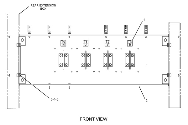 CATERPILLAR BUS BAR GP-BOX –REAR EXTENSION, NEMA
