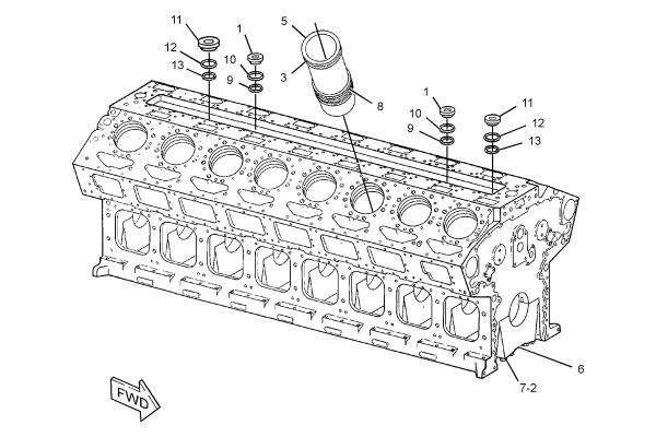 CATERPILLAR CYLINDER BLOCK AS