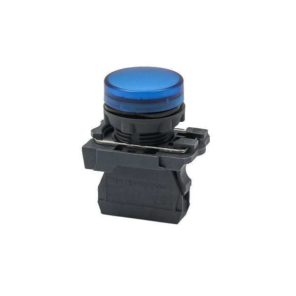Лампа сигнальная синяя, 220V AС/DC, IP65, пластик MTB5-AV763