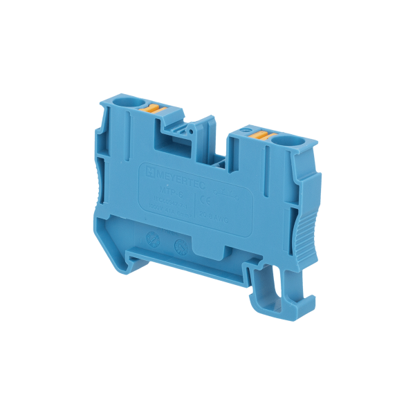 Клемма push-in проходная, 6 мм², синяя MTP-6BL
