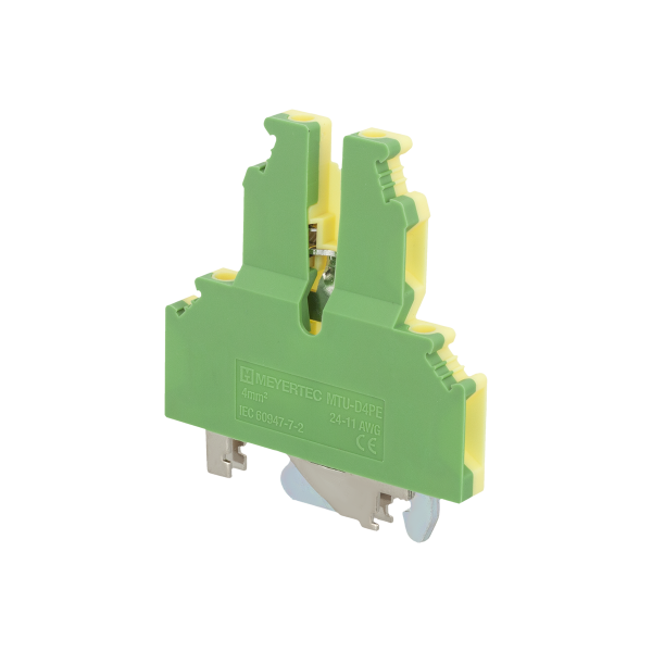 Клемма винтовая двухуровневая "Земля", 4 мм² MTU-D4PE