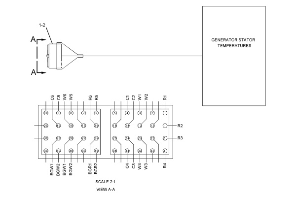 CATERPILLAR CONNECTOR AS –RESISTIVE TEMPERATURE DEVICE