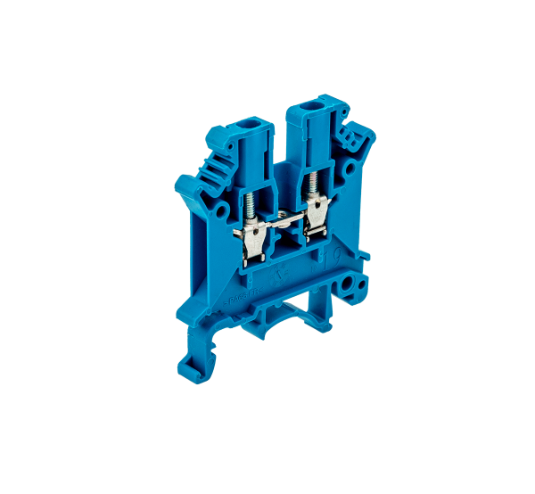 Клемма винтовая проходная, 2.5 мм², синяя MTU-2.5BL