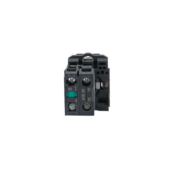 Переключатель  на 2 положения с фиксацией и подсветкой,  желтый, 1NO, 24V AC/DC, IP65, пластик MTB5-AK25711