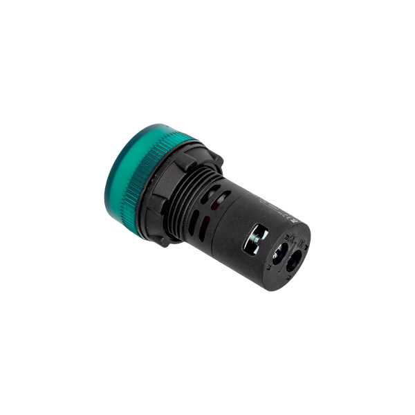 Сигнальная LED лампа, зеленый, 220V AC IP65 MT22-SA63