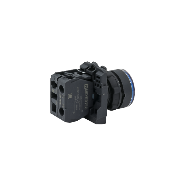 Кнопка синяя с подсветкой, 1NO, 24V AC/DC, IP65, пластик MTB5-AW36711