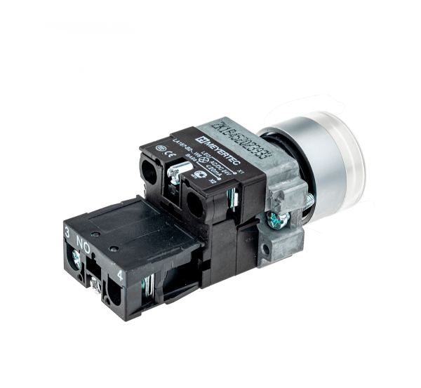 Кнопка с подсветкой белая 24V 1NO MTB2-BW3161