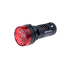 Зуммер с подсветкой, 80дБ, красный, 24V AC/DC, IP40, пластик MT22-SM24