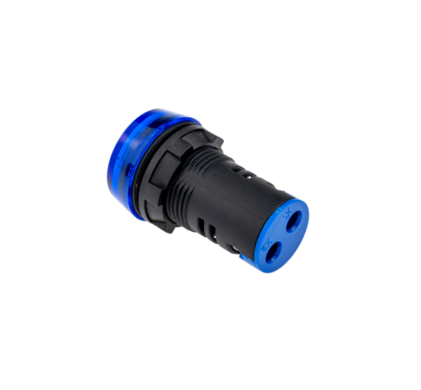 Сигнальная LED лампа, синий, 380V AC IP65 MT22-S76