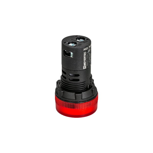 Сигнальная LED лампа, красный, 220V AC/DC IP65 MT22-SA34