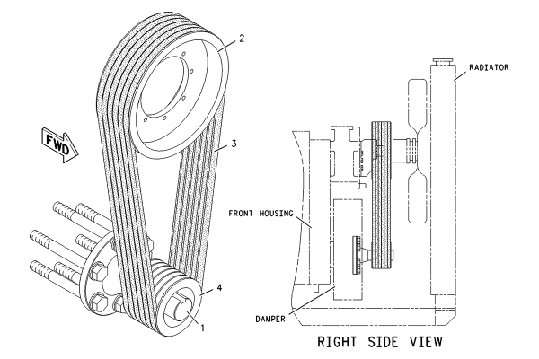 CATERPILLAR PULLEY GP-FAN DRIVE