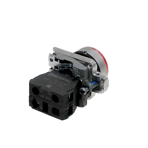 Кнопка красная с подсветкой, 1NС, 220V AC/DC, IP65, металл MTB4-BW34723