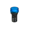 Сигнальная LED лампа, синий, 220V AC IP65 MT22-SA66