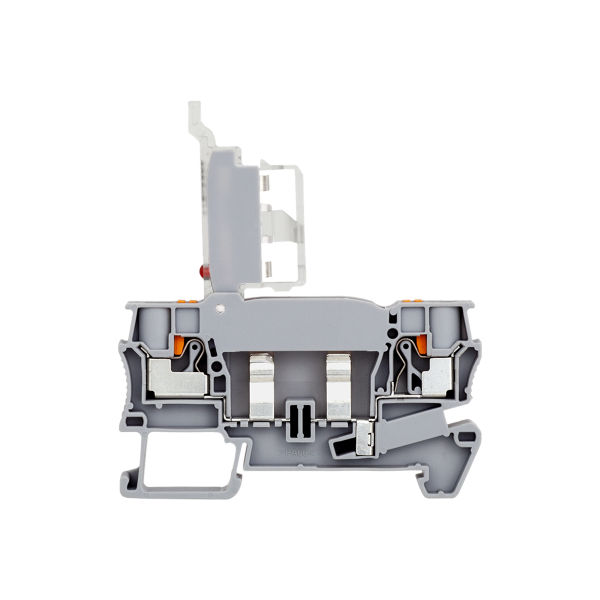 Клемма push-in с держателем предохранителя, 4 мм², индикация 220В MTP-4F220