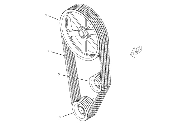 CATERPILLAR PULLEY GP-FAN DRIVE