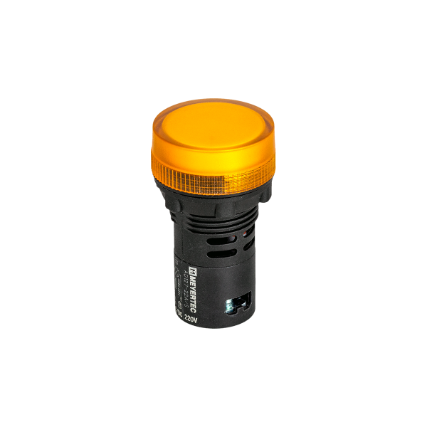 Сигнальная LED лампа, желтый, 220V AC/DC IP65 MT22-SA35