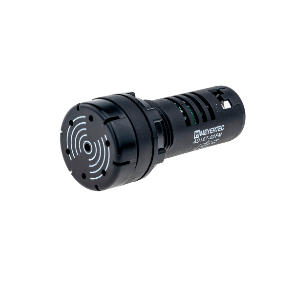 Зуммер, 80дБ, черный, 24V AC/DC, IP40, пластик MT22-FM24