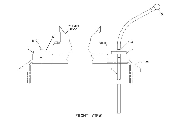 CATERPILLAR GAUGE GP-OIL LEVEL (DIPSTICK) –DEEP SUMP