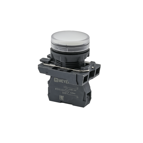 Лампа сигнальная белая, 24V AС/DC, IP65, пластик MTB5-AV711