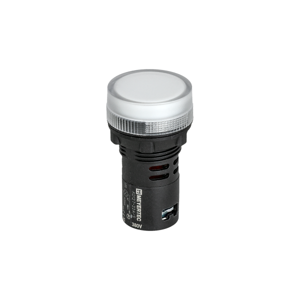 Сигнальная LED лампа, белый, 380V AC IP65 MT22-SA71