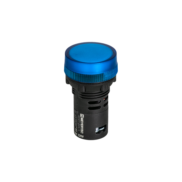 Сигнальная LED лампа, синий, 220V AC/DC IP65 MT22-SA36