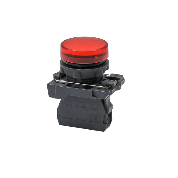 Лампа сигнальная красная, 220V AС/DC, IP65, пластик MTB5-AV743