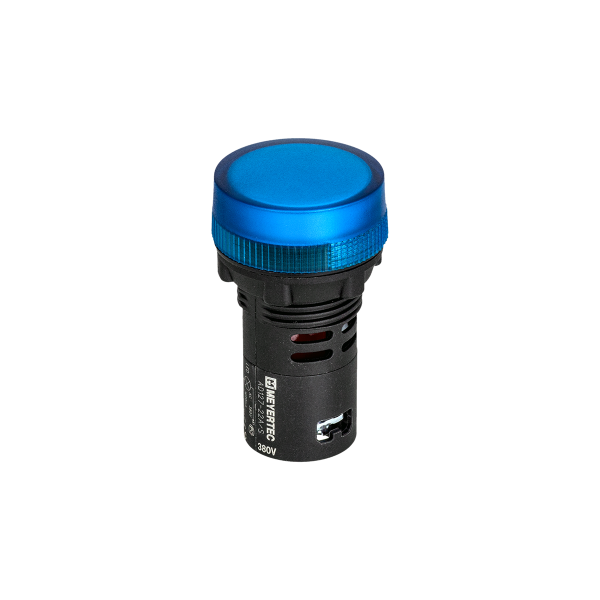 Сигнальная LED лампа, синий, 380V AC IP65 MT22-SA76