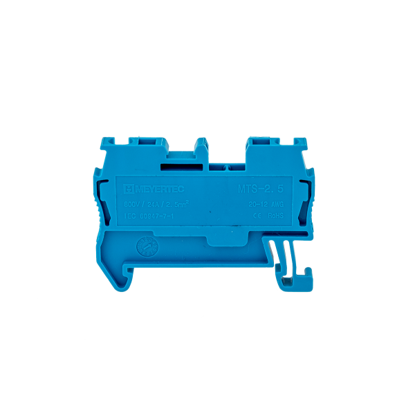 Клемма пружинная проходная, 2.5 мм², синяя MTS-2.5BL
