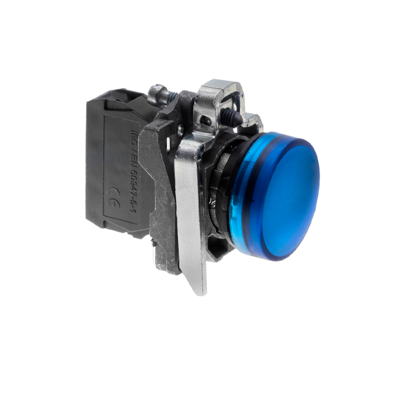 Лампа сигнальная синяя, 24V AС/DC, IP65, металл MTB4-BV761
