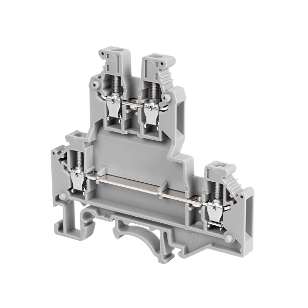 Клемма винтовая двухуровневая удлиненная, 2.5 мм² MTU-D2.5L