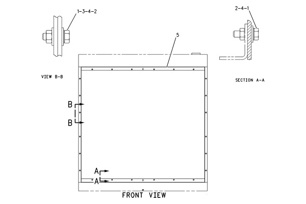 CATERPILLAR FLANGE GP-RADIATOR –DUCT