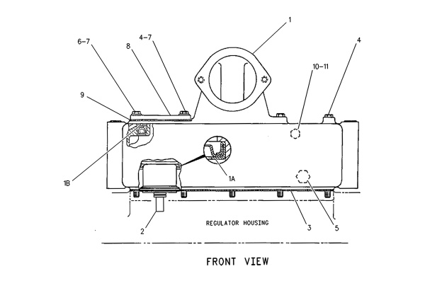 CATERPILLAR HOUSING & REGULATOR GP –OUTLET CONTROL
