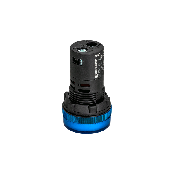 Сигнальная LED лампа, синий, 220V AC IP65 MT22-SA66